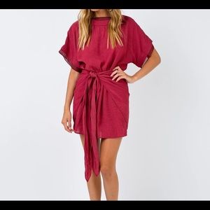 NWT Princess Polly Shimmers Wrap Dress (size 6)